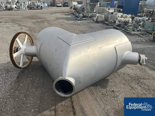 50 cu.ft. Patterson, Twin Shell Blender, Stainless Steel, w/ leg extensions, 7 HP (2 available) - Image 3