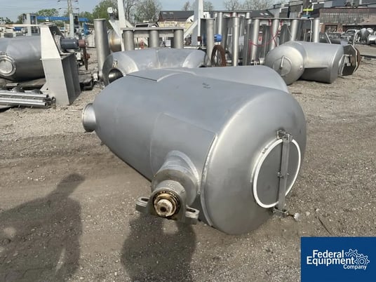 50 cu.ft. Patterson, Twin Shell Blender, Stainless Steel, w/ leg extensions, 7 HP (2 available) - Image 4