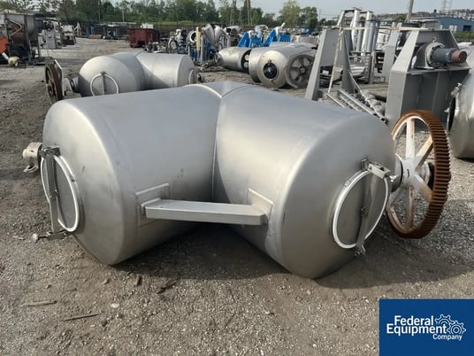 50 cu.ft. Patterson, Twin Shell Blender, Stainless Steel, w/ leg extensions, 7 HP (2 available) - Image 5