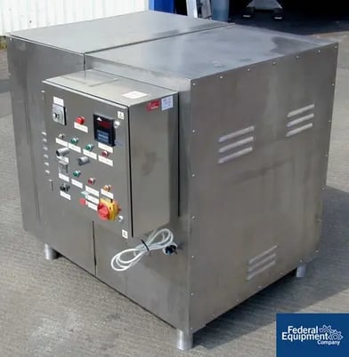 1.4 cu.ft. Winkworth #DC40, Double Cone Blender, Stainless Steel, 40 liter, lab scale, enclosure, 1990 - Image 6