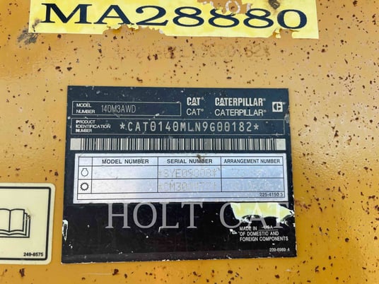 Caterpillar 140M3AWD, Motor Grader, 8365 hours, S/N: N9G00182, 2016 - Image 6