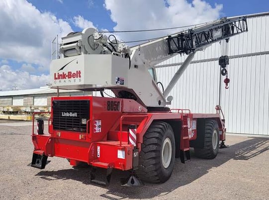 Link-Belt Belt #RTC-8050, all terrain crane, 50 ton, 110' lift, Cummins diesel engine, pneumatic tires, 2014 - Image 6