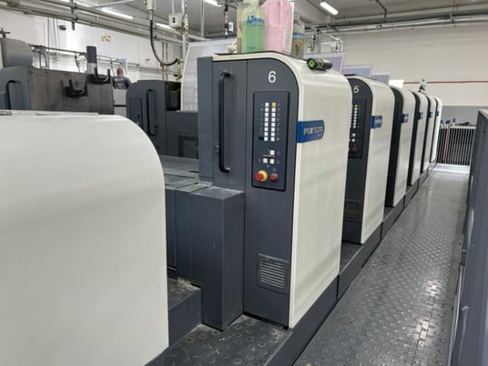 Manroland #705-3B-Plus+LV Evolution, Sheetfed offset printer, (5) Colors, Coater, 109M impressions, 16000 - Image 3