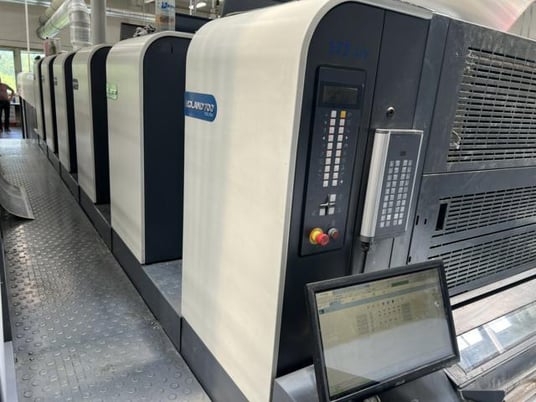 Manroland #705-3B-Plus+LV Evolution, Sheetfed offset printer, (5) Colors, Coater, 109M impressions, 16000 - Image 6