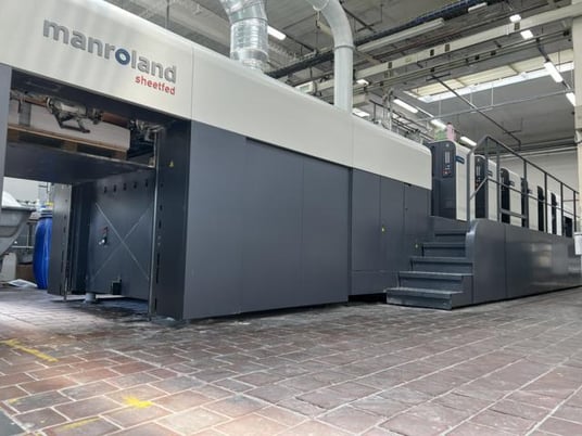Manroland #705-3B-Plus+LV Evolution, Sheetfed offset printer, (5) Colors, Coater, 109M impressions, 16000 - Image 9