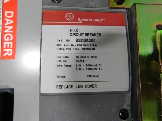800 Amp. General Electric, APB4475D, Spectra Series, panelboard, 3-wire, 480 Volts, 3 phase - Image 5