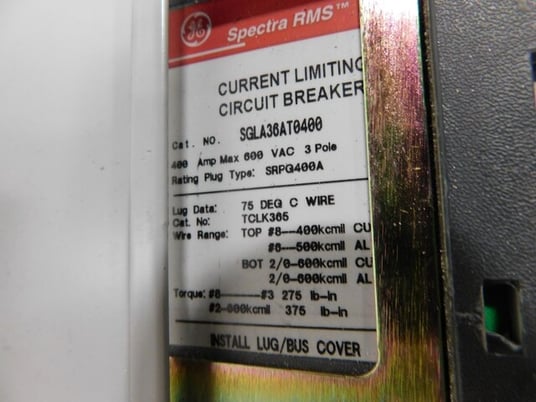 800 Amp. General Electric, APB4475D, Spectra Series, panelboard, 3-wire, 480 Volts, 3 phase - Image 8