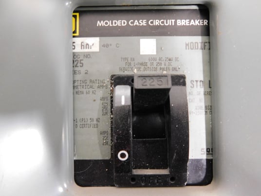 225 Amp. Square D, 1864-2MN, I-Line panelboard, 600 Volts - Image 4