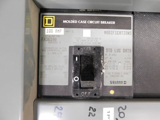 225 Amp. Square D, 1864-2MN, I-Line panelboard, 600 Volts - Image 5