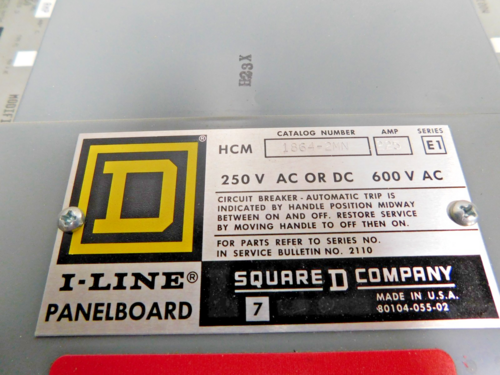 225 Amp. Square D, 1864-2MN, I-Line panelboard, 600 Volts - Image 7