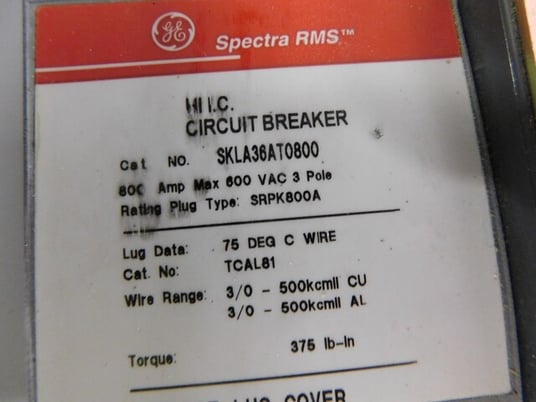 800 Amp. General Electric, APB4489D, Spectra Series, panelboard, 3-wire, 480 Volts, 3 phase - Image 6