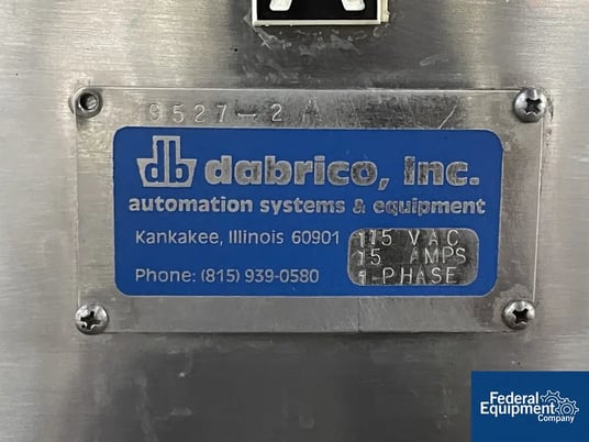 Dabrico #DI-100, Inspection Unit, semi-auto, adjustable conveyor & spin speeds, 115 VAC, 1ph - Image 2