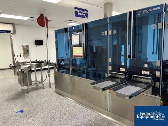 Seidenader #MS-60, Vial Inspection Machine, 600 PPm, 60 position carousel, 2R vials, 16mm diameter, 2021 - Image 1