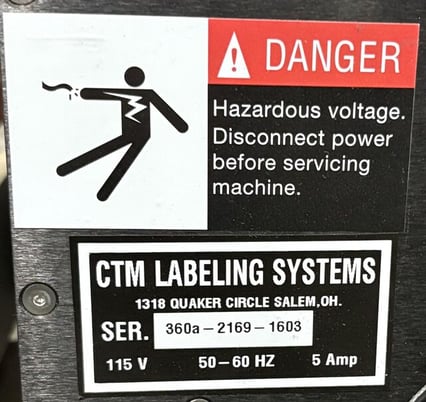 CTM #360-SERIES, Labeling system - Image 7