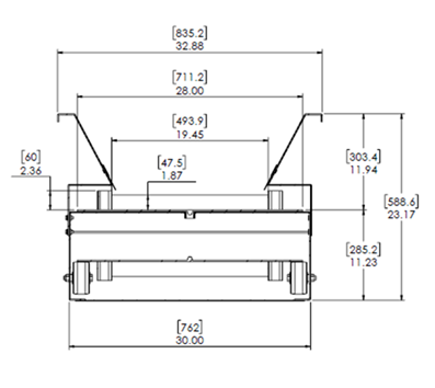 20" wide x 17' long, MC3 Conveyor #1, slider bed belt conveyor (D-Style), cleated belt, new surplus - Image 10