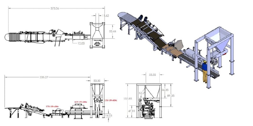 Express Scale #RW-14V, gravity fill bagger & sealer complete system 2023, complete bagging & sealing system - Image 3