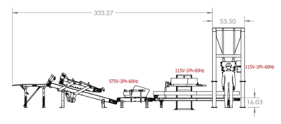 Express Scale #RW-14V, gravity fill bagger & sealer complete system 2023, complete bagging & sealing system - Image 4