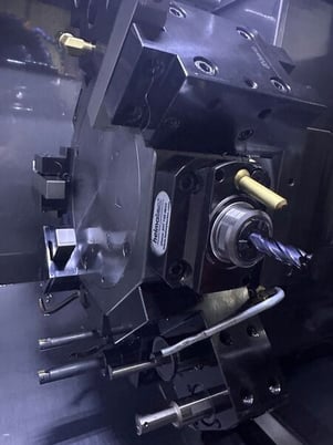 Miyano #BNA-42MSY, CNC lathe, 1.6" bar, 3.937" length, 5-Axis, Mitsubishi M70V, CAV42MF barloader, chip - Image 4