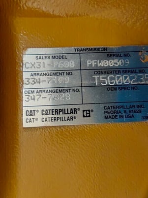 Caterpillar #CX31-P600, transmission - Image 4