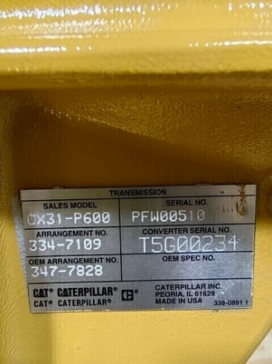 Caterpillar #CX31-P600, transmission - Image 2