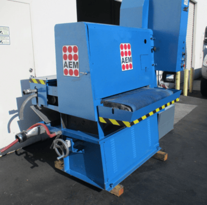 36" AEM, Belt Grinder, w/ slurry & blower - Image 2