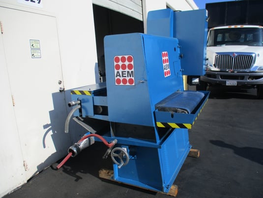 36" AEM, Belt Grinder, w/ slurry & blower - Image 7