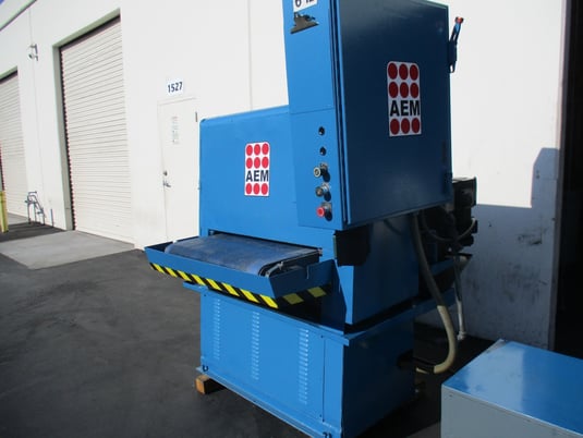 36" AEM, Belt Grinder, w/ slurry & blower - Image 9