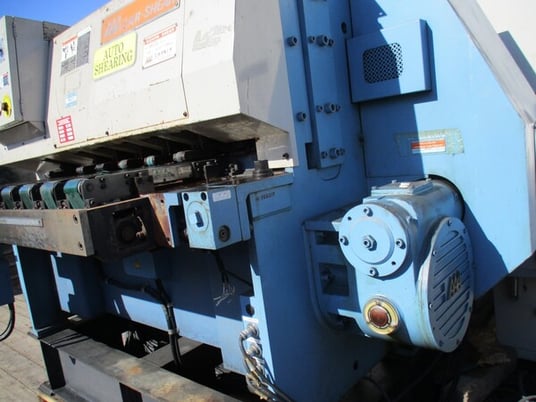 Aizawa #ARS-312, Auto Shear Cutting & Piling Line, 1/8" x 49" shear, 52.6 FPM, 150 SPM, cnc Back Gauge - Image 6