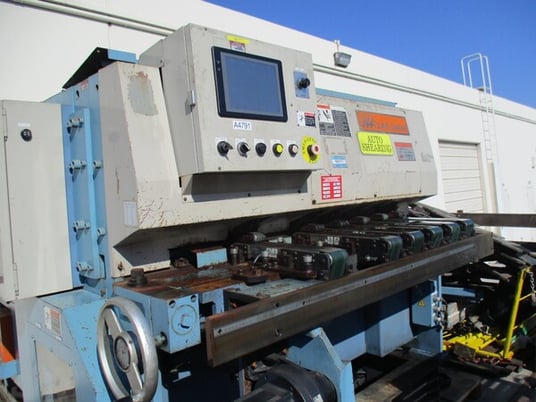 Aizawa #ARS-312, Auto Shear Cutting & Piling Line, 1/8" x 49" shear, 52.6 FPM, 150 SPM, cnc Back Gauge - Image 7