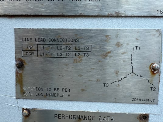 750 HP 891 RPM Teco Westinghouse, Frame 5010, TEAAC, SB, 4000 Volts - Image 9