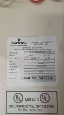 40 HP Emerson RSCGN40405K1-1A, VFD, 480 VAC, 60Hz - Image 5