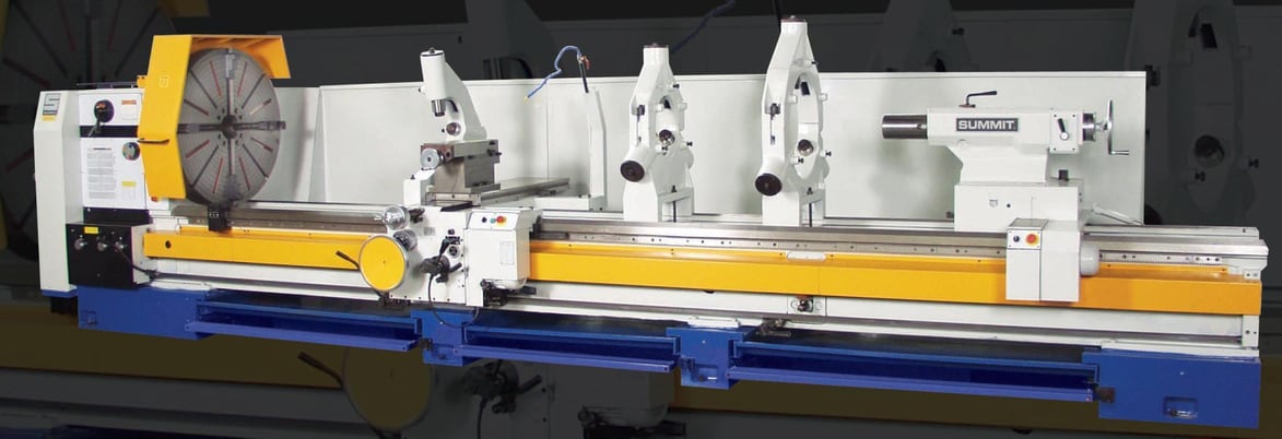 51.9" Summit #52-6X240, Heavy Duty Engine Lathe, variable speed, 37.4" swing over cross slide, 1000 RPM, 6.1" - Image 1