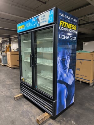 True #GDM-49-LD, Drink Refrigerator Merchandiser, Reach in, Glass Door, 5 Shelf, Used - Image 3