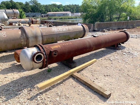 984 sq.ft., 90 psi shell, 90 psi tube, Perry Products, Shell & Tube Heat Exchanger, Carbon Steel Shell, 316L - Image 4