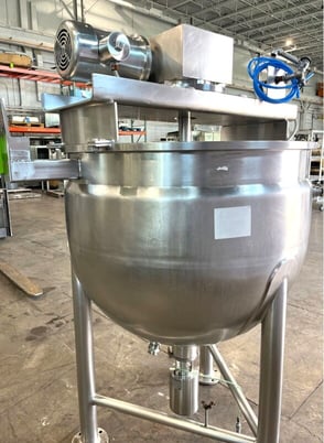 150 gallon Lee, double motion 316 Stainless Steel mix kettle w/ sweep agitation - Image 2