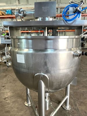 150 gallon Lee, double motion 316 Stainless Steel mix kettle w/ sweep agitation - Image 3