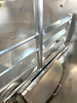 150 gallon Lee, double motion 316 Stainless Steel mix kettle w/ sweep agitation - Image 5