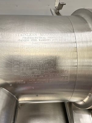 150 gallon Lee, double motion 316 Stainless Steel mix kettle w/ sweep agitation - Image 7