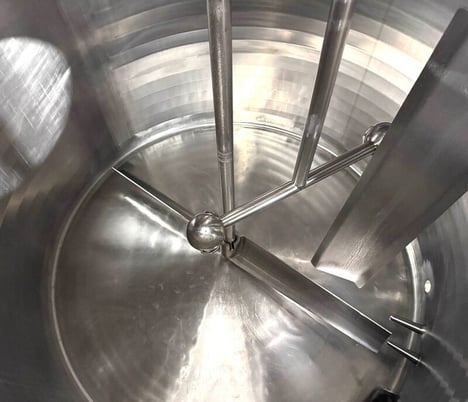 500 gallon Walker #PZ-ST, jacketed Stainless Steel mix tank / processor / pasteurizer / kettle - Image 2