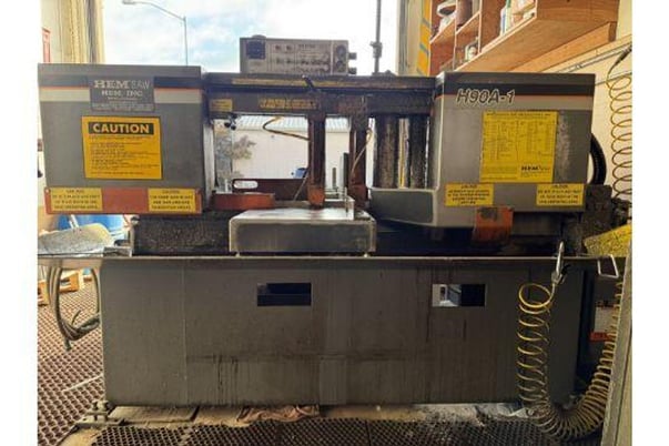 Hem #H90A-B/F, horizontal band saw - Image 1