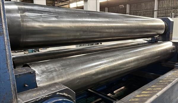 10' x 1.77" Faccin #HAV-3145, 3-Roll Variable Geometry plate bending roll, loaded, 2012, new - Image 2