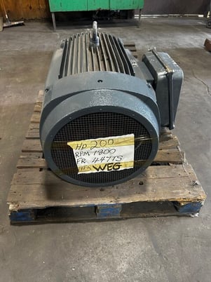 200 HP 1800 RPM Weg, Frame 447TS, TEFC, 460 Volts, F1 - Image 4