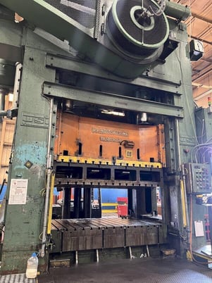 500 Ton, USI Clearing #S4-500-96-60, straight side double crank press, 24" stroke, 60" Shut Height, 12" slide - Image 2