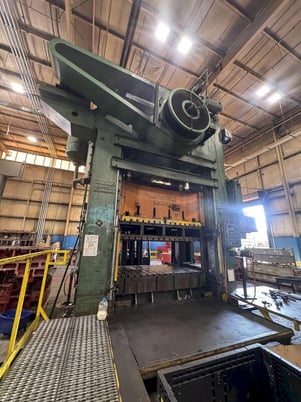 500 Ton, USI Clearing #S4-500-96-60, straight side double crank press, 24" stroke, 60" Shut Height, 12" slide - Image 5