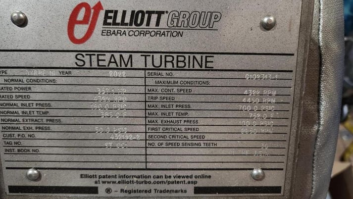 Elliot Group #DYRPE-III steam turbine, 2022 - Image 4