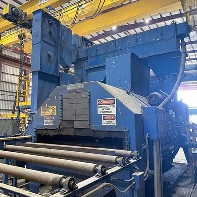 Wheelatrator #A3-59662, flow through shot blast machine - Image 2