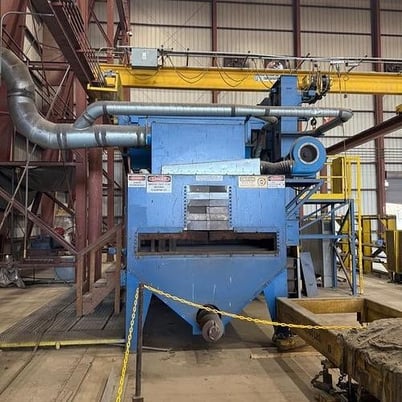 Wheelatrator #A3-59662, flow through shot blast machine - Image 3