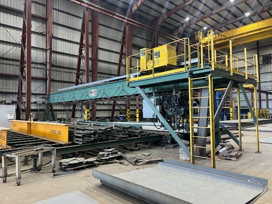 Odgen, plate welding machine, 40' capacity, 100' conveyor system - Image 1