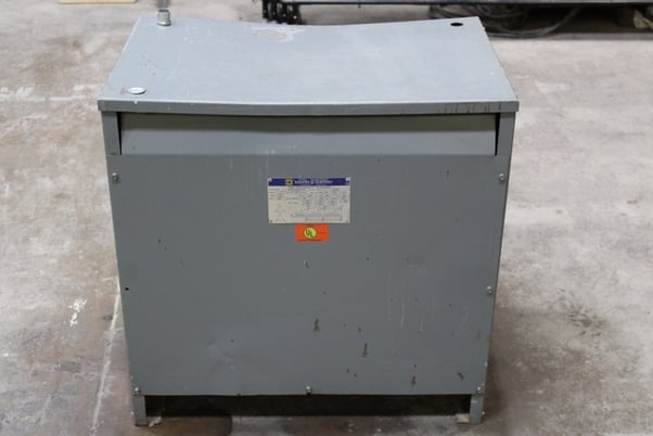 75 KVA 480 Primary, 240 Secondary, Square D, Insulated Transformer, 3 Phase, 60 Hz, 90/180 Amps - Image 1