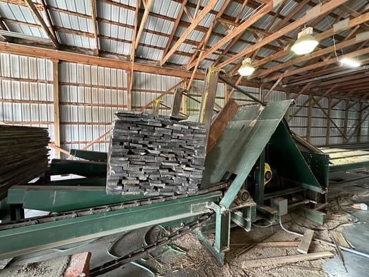 6-Strand Green Chain w/Incoming Deck, Hoist & Carts, 120' L Chain Deck, 10' width x 19' L 3-Strand Infeed - Image 2